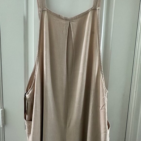 Womens Utcoco Collection Linen Blend Wide-Leg Overalls - Picture 10 of 12